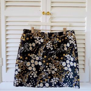 NWOT LOFT floral skirt size 14